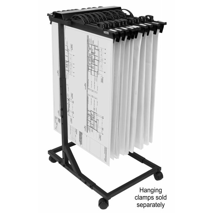 Hang-A-Plan D068  Standard adjustable Trolley (20 binder Capacity)