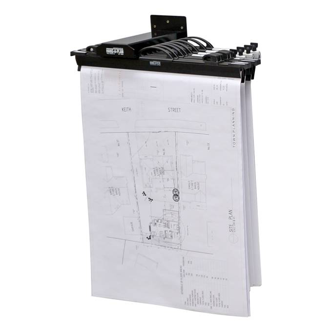 Hang-A-Plan Wall Rack (10 Plan Clamp Capacity)